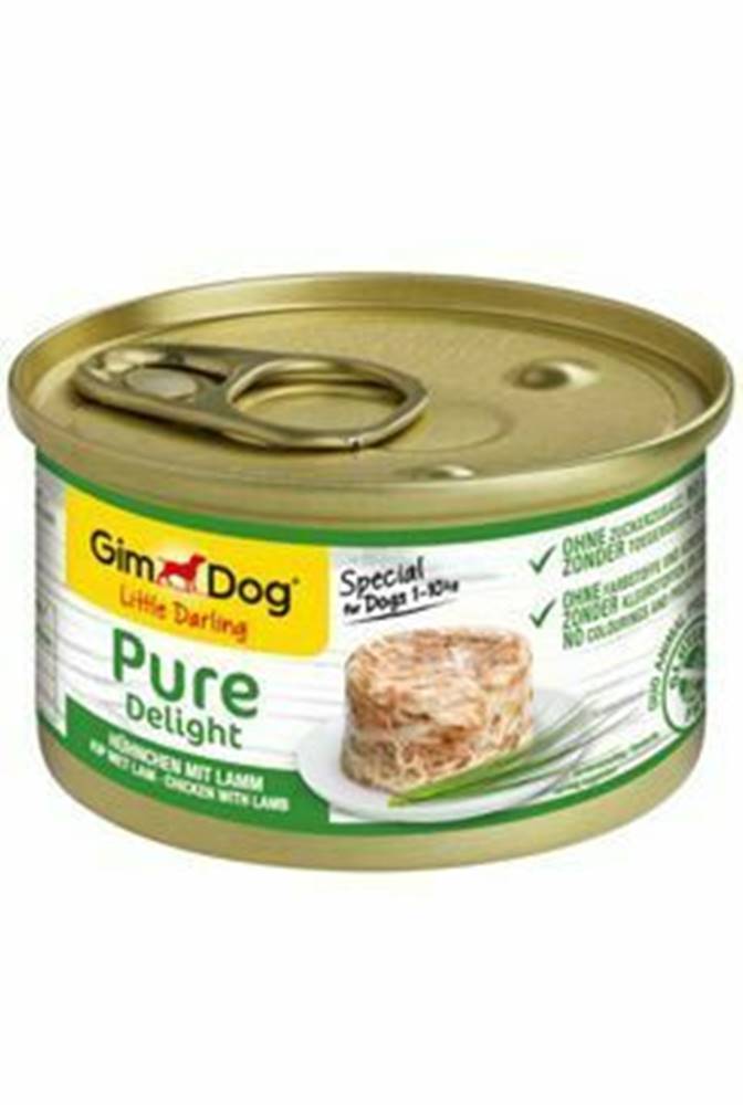 Gimdog Gimdog Darling Pure delight kuracie mäso v konzerve s jahňacím 150g
