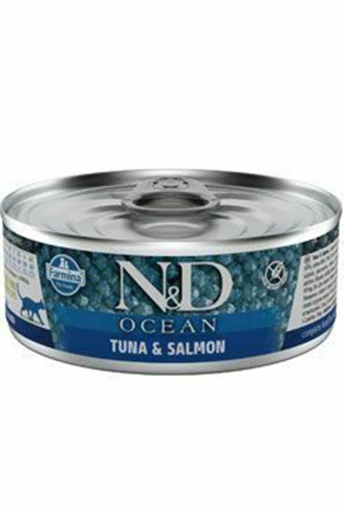 N&D (Farmina Pet Foods) N&D CAT OCEAN Adult Tuniak a losos 70g
