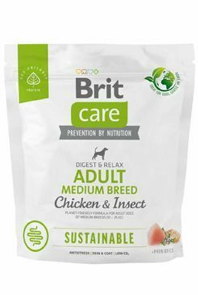 Brit Care Brit Care Dog Sustainable Adult Medium Breed 1kg