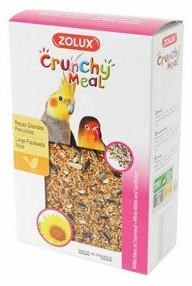 Zolux Krmivo pre vtáky CRUNCHY MEAL Large Parakeet800g Zolux
