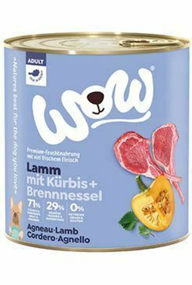 Ostatní WOW konzerva Jehněčí s dýní Adult 800g