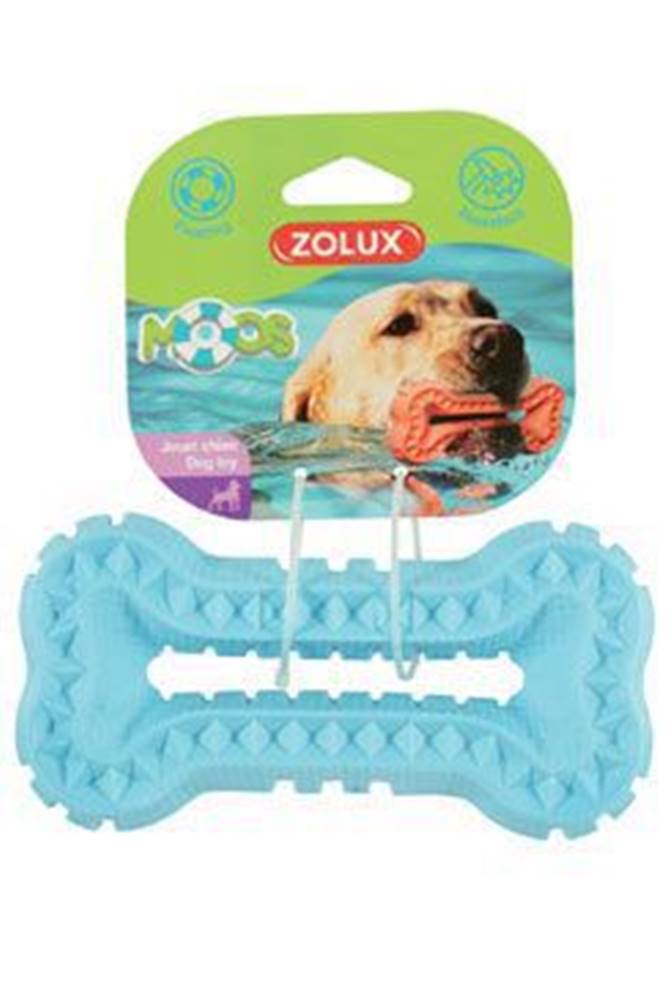 Zolux Hračka pre psov BONE MOOS TPR POP 13cm modrá Zolux