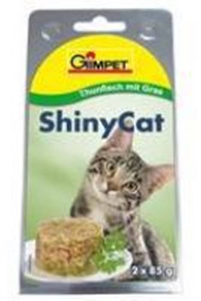 Gimpet Gimpet cat cons. ShinyCat tuniak/kočičia tráva 2x70g