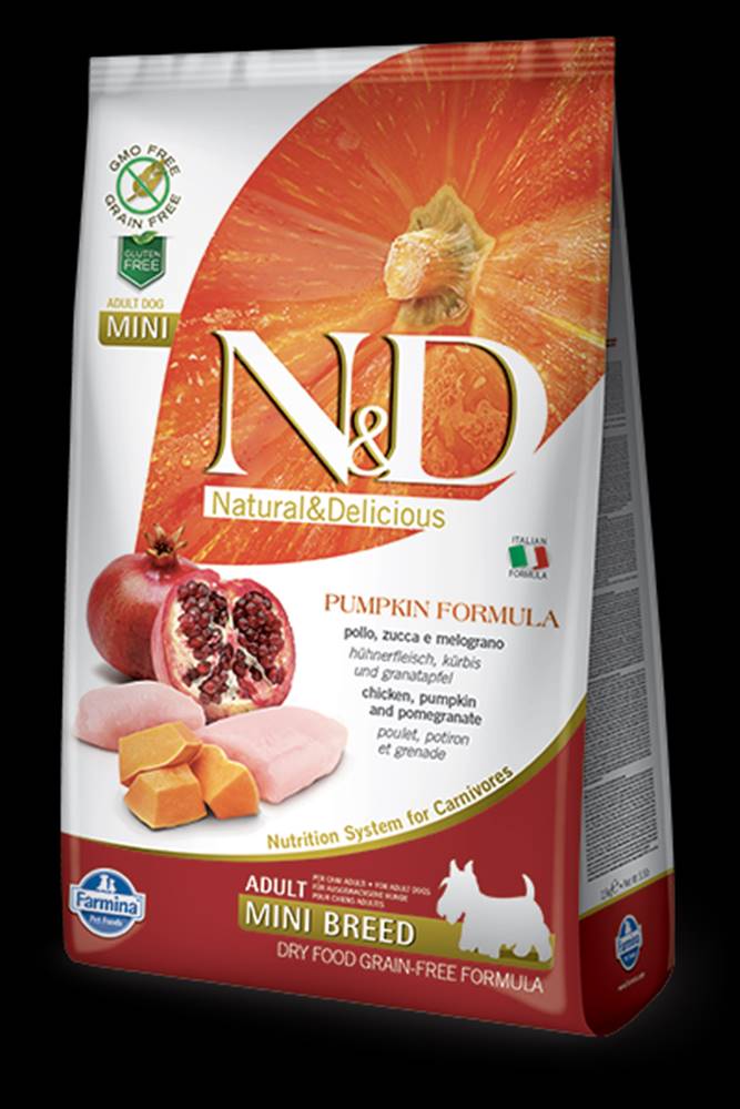 N&D N&D Pumpkin DOG Adult Mini Chicken&Pomegranat 2,5kg