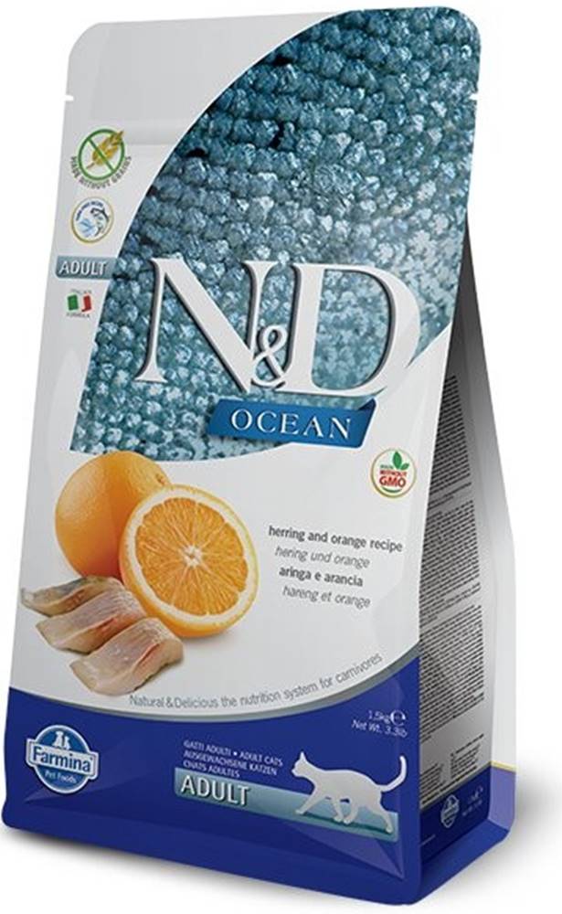 N&D (Farmina Pet Foods) N&D OCEAN CAT GF Adult Herring & Orange 5kg