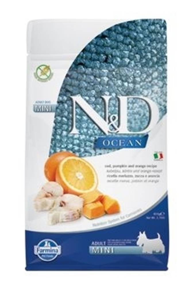 N&D (Farmina Pet Foods) N&D OCEAN DOG LG Adult Mini Codfish & Orange 800g