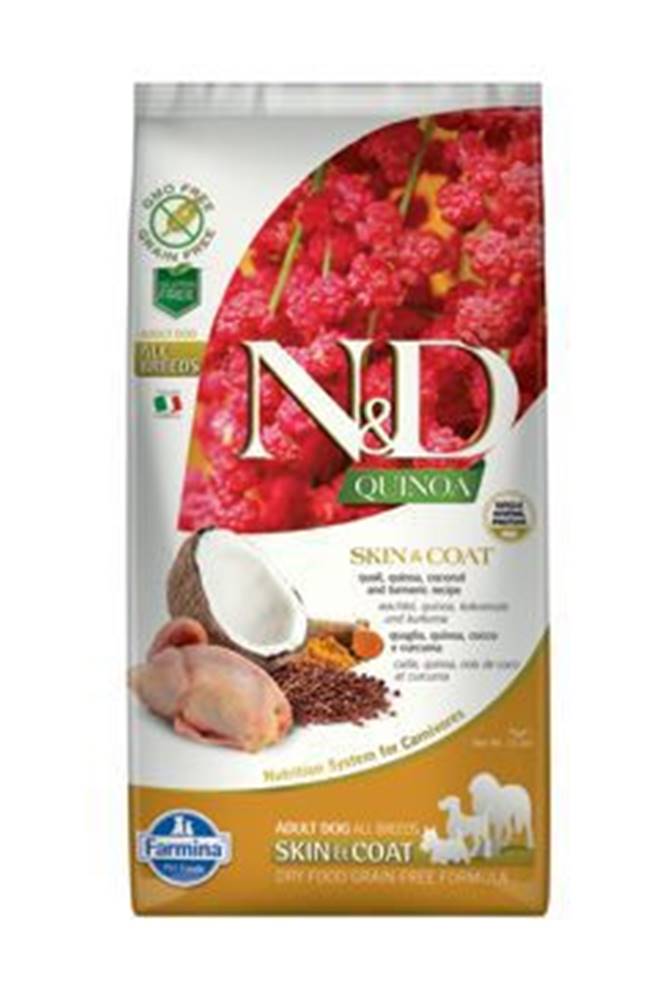 N&D N&D GF Quinoa DOG Skin&Coat Quail & Coconut 7kg