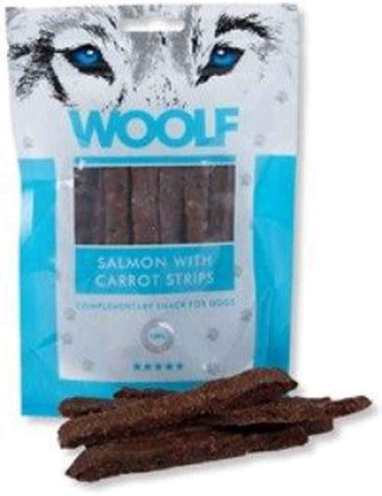 Woolf WOOLF pochoutka salmon with carrot strips 100g
