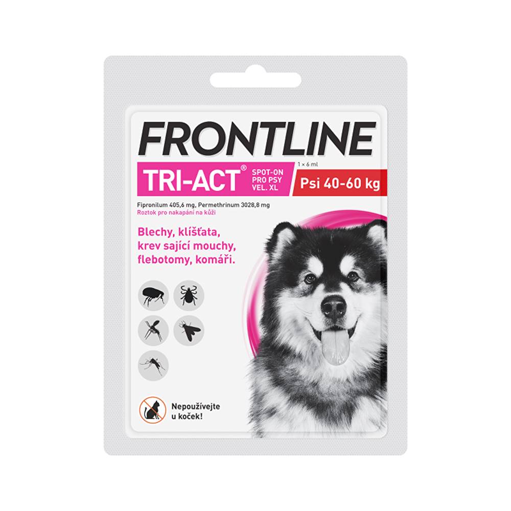 Frontline Frontline Tri-act Spot-on XL (40-60 kg) 1 pipeta