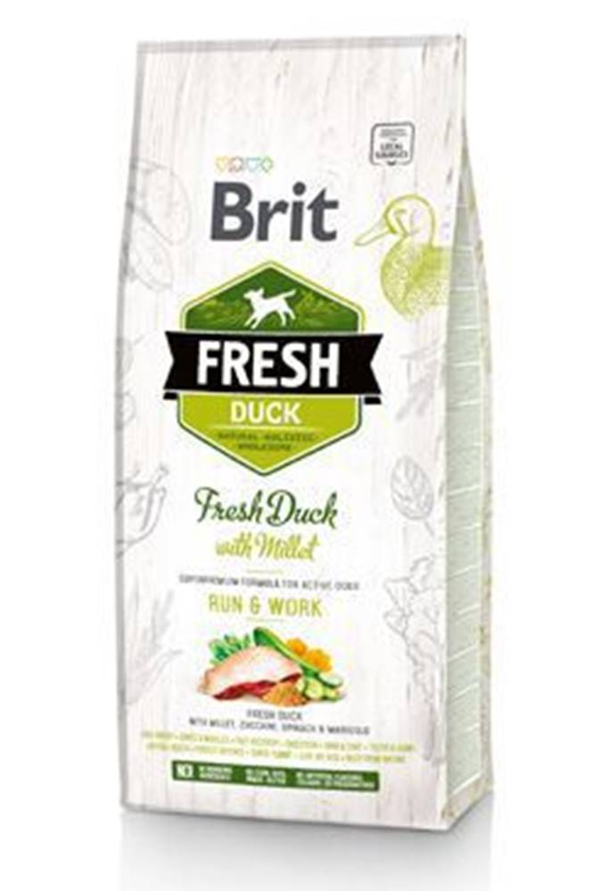 Brit Brit Dog Fresh Duck & Millet Active Run & Work 12kg