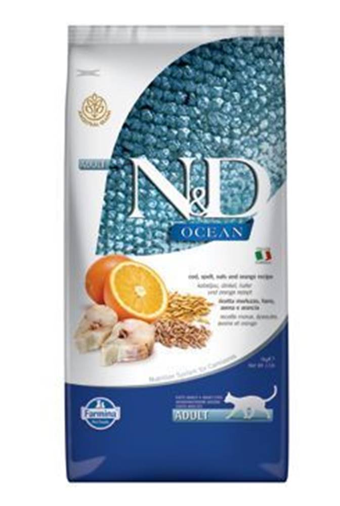 N&D (Farmina Pet Foods) N&D OCEAN CAT LG Adult Codfish & Orange 5kg