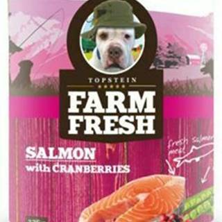 Farm Fresh Dog Losos s brusnicami v konzerve 375g