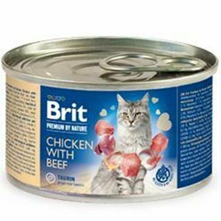 Brit Premium Cat by Nature konz Chicken&Beef 200g