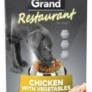 Kapsuly GRAND. deluxe dog Restaur. 100% kuracie mäso, zelená farba. 300g